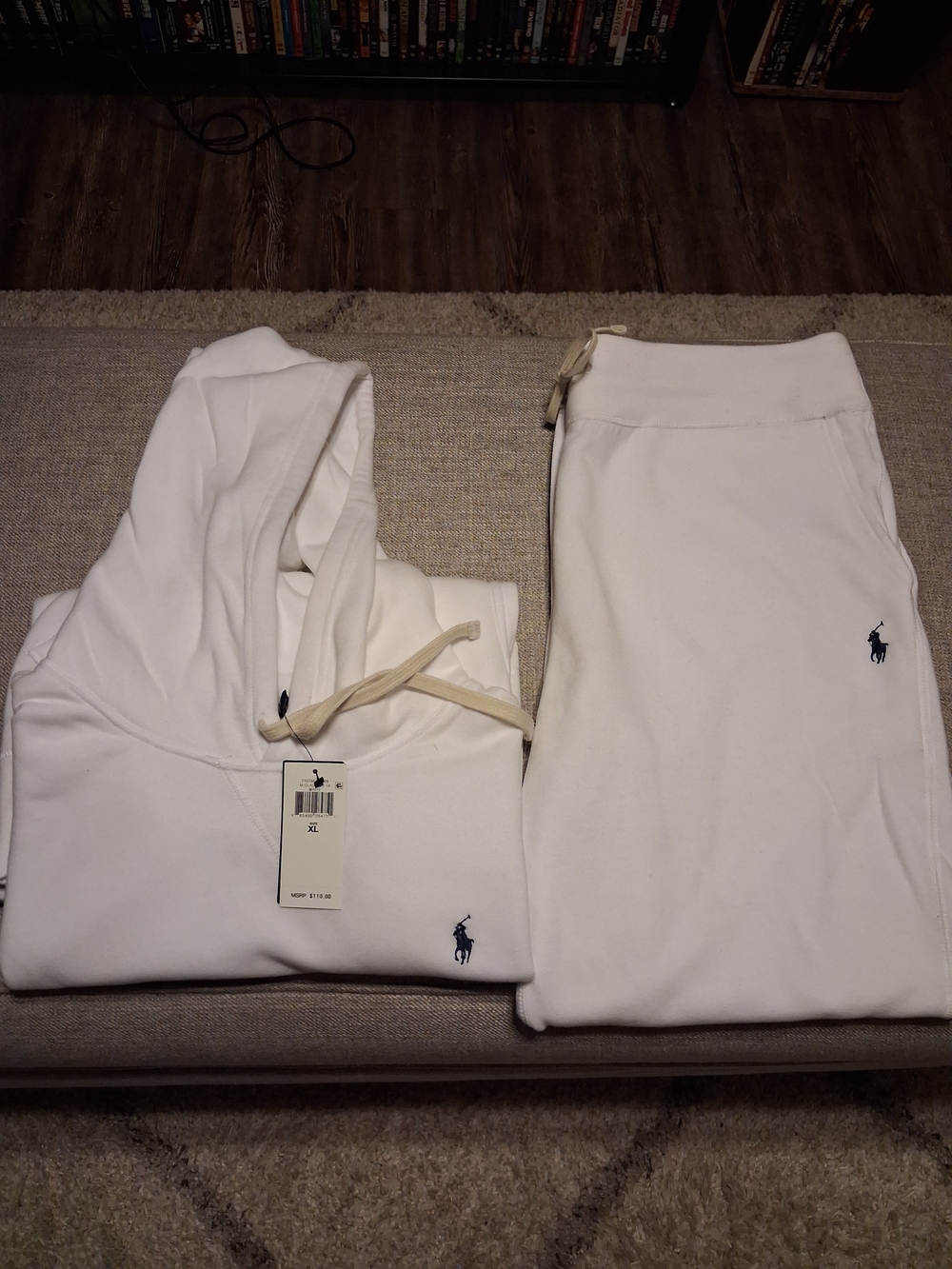 Polo by Ralph Lauren White Mens Hoodie& Sweatpants